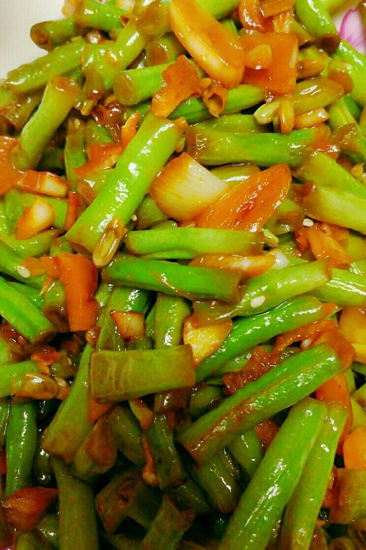 蒜蓉豇豆～～素菜也可以很美味！