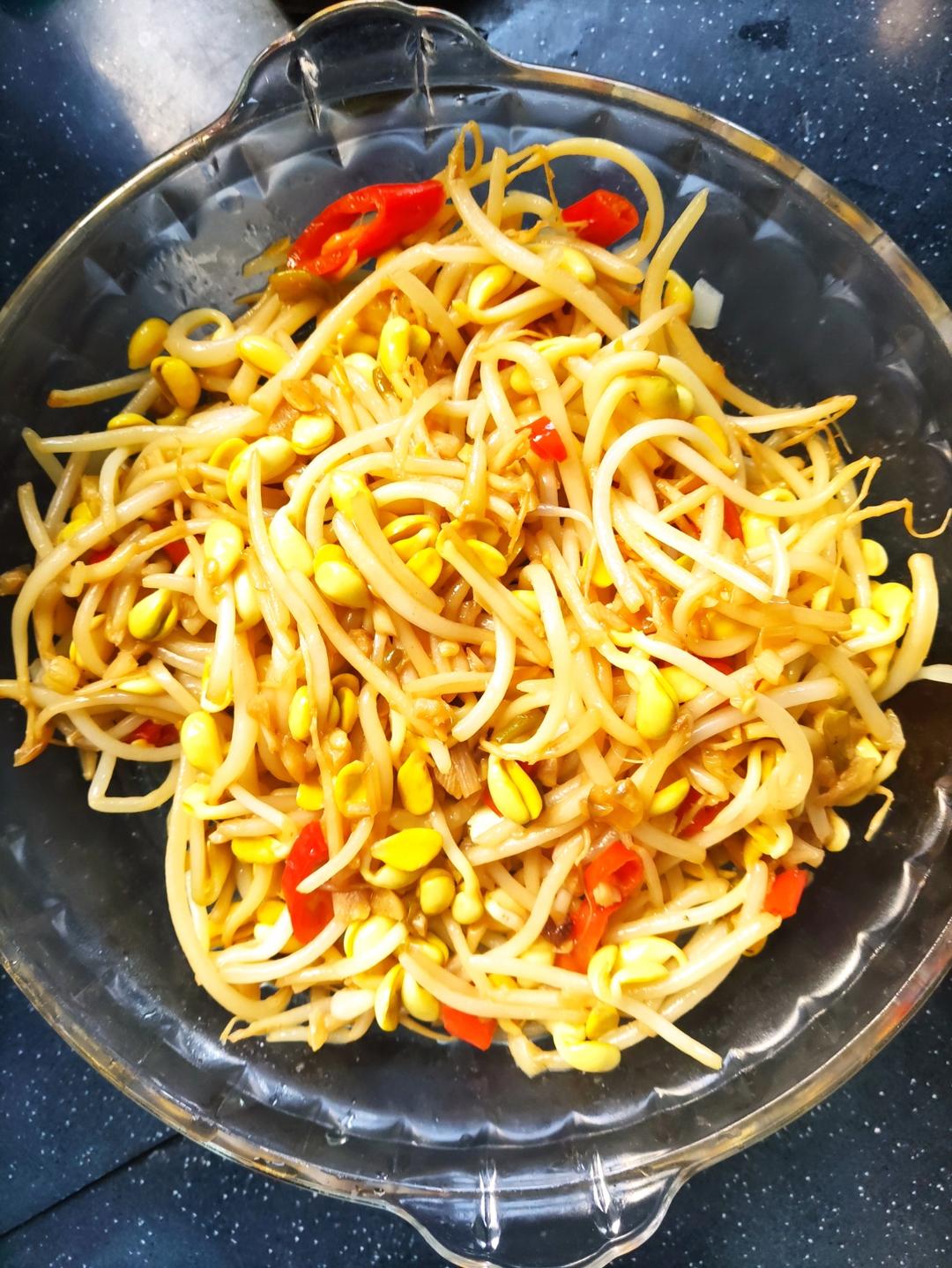 下饭菜：酸辣绿豆芽