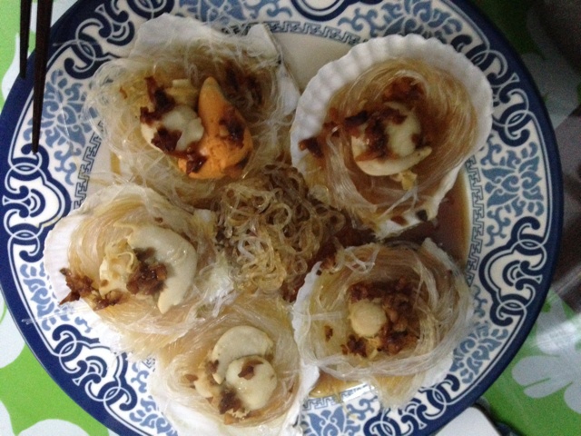 蒜蓉粉丝蒸扇贝