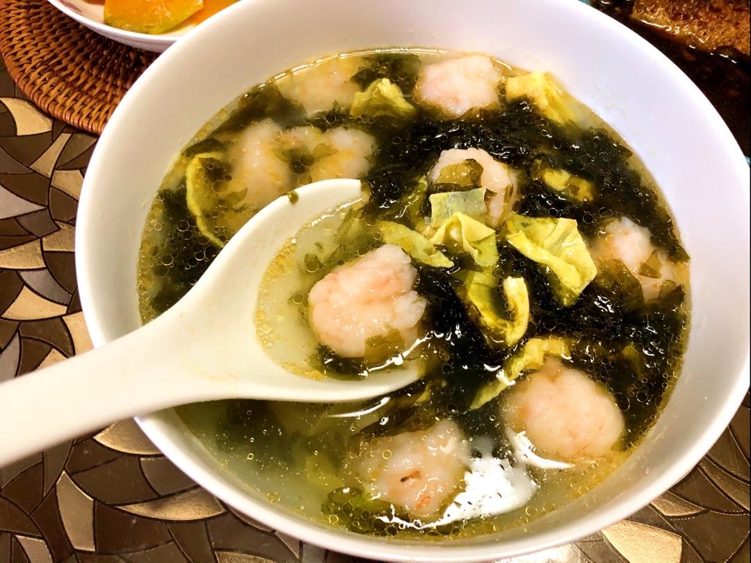 紫菜虾滑汤