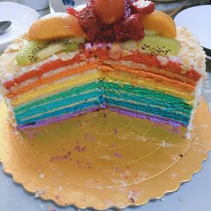 8寸彩虹蛋糕的做法 步骤10