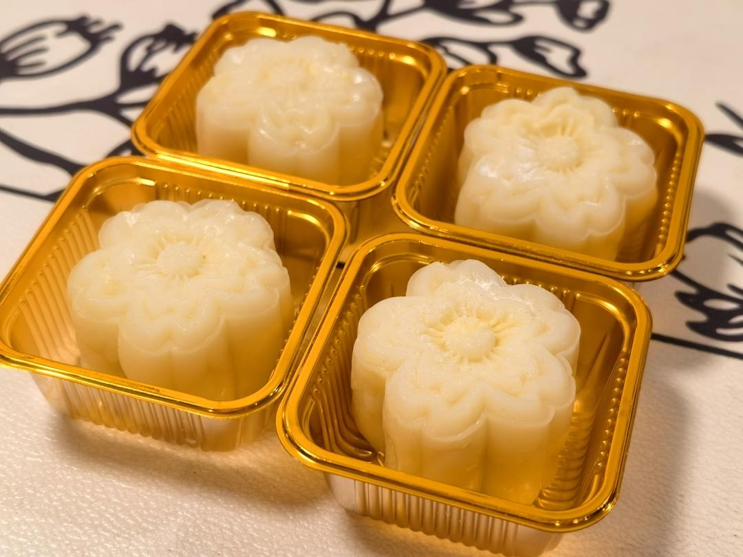 猫山王榴莲冰皮月饼，真正的纯榴莲馅