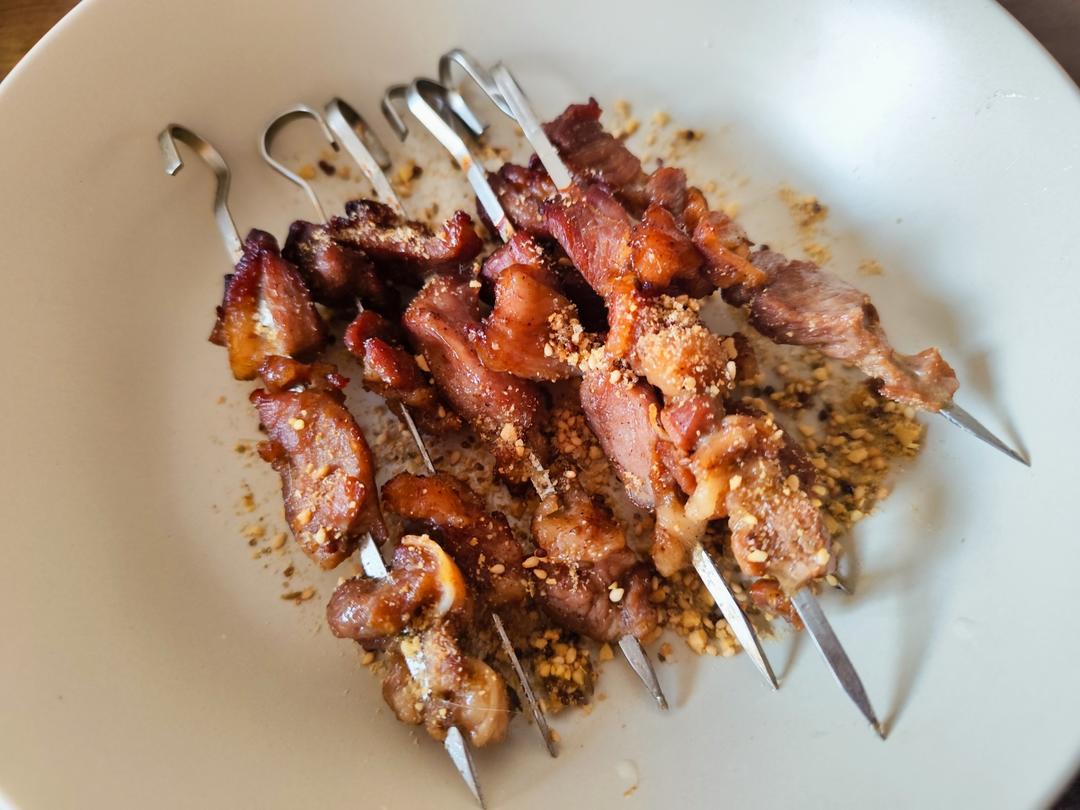 家庭版电烤箱 烤羊肉串