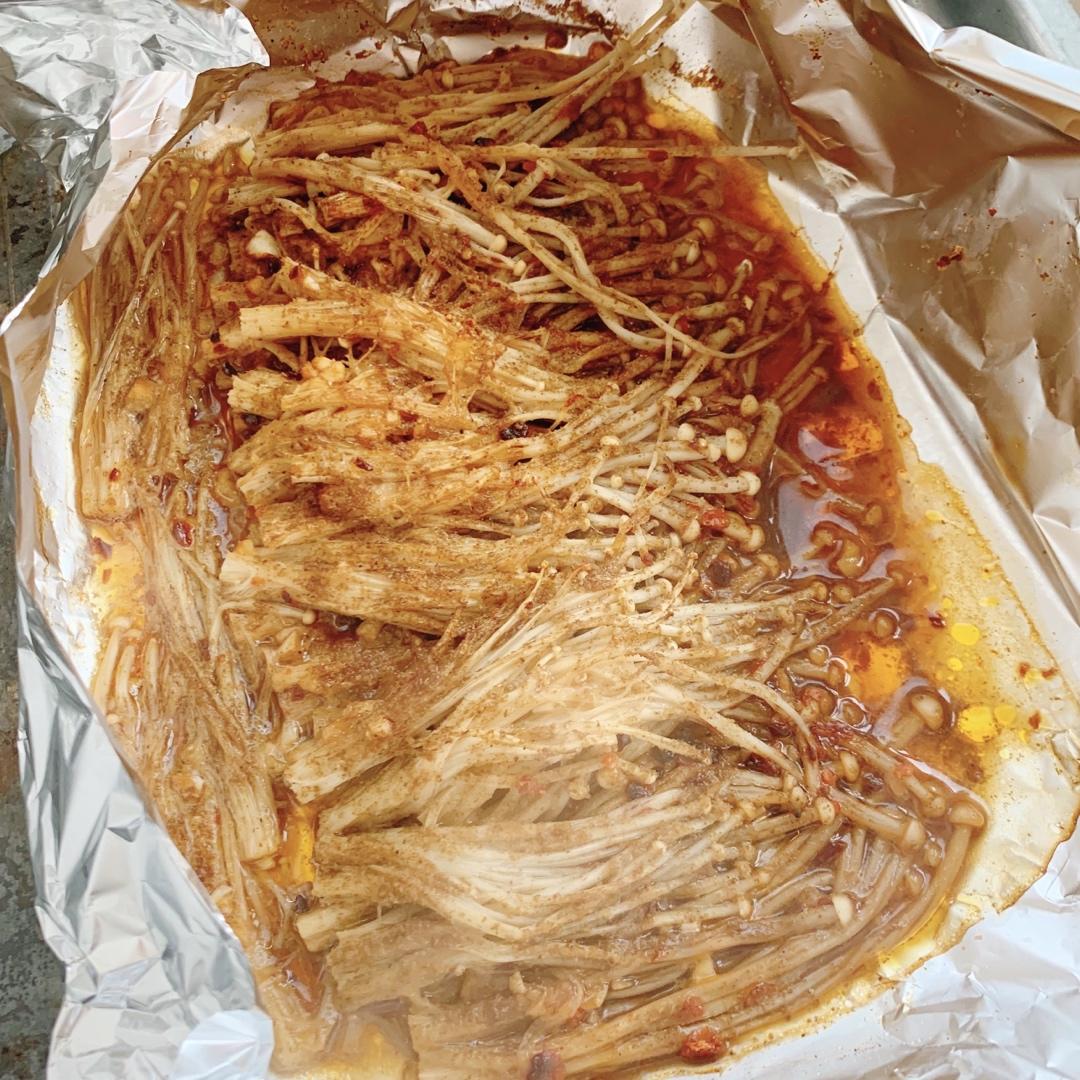 蒜蓉孜然烤金针菇