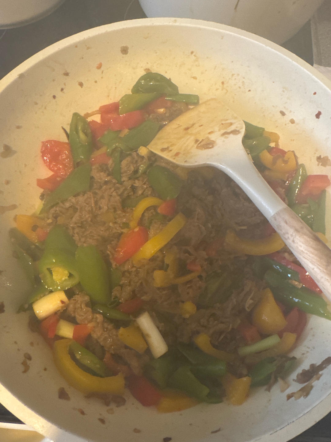 青椒炒羊肉（冬至吃羊肉）