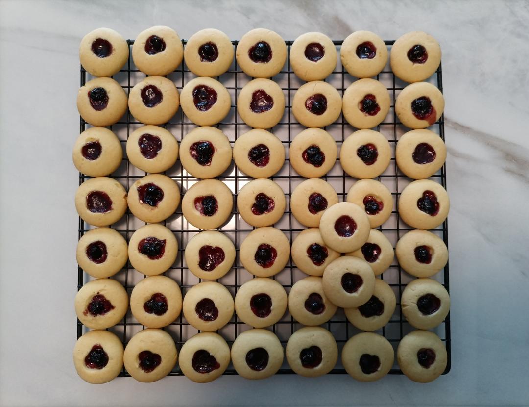 蓝莓一口酥！香酥果酱小饼干