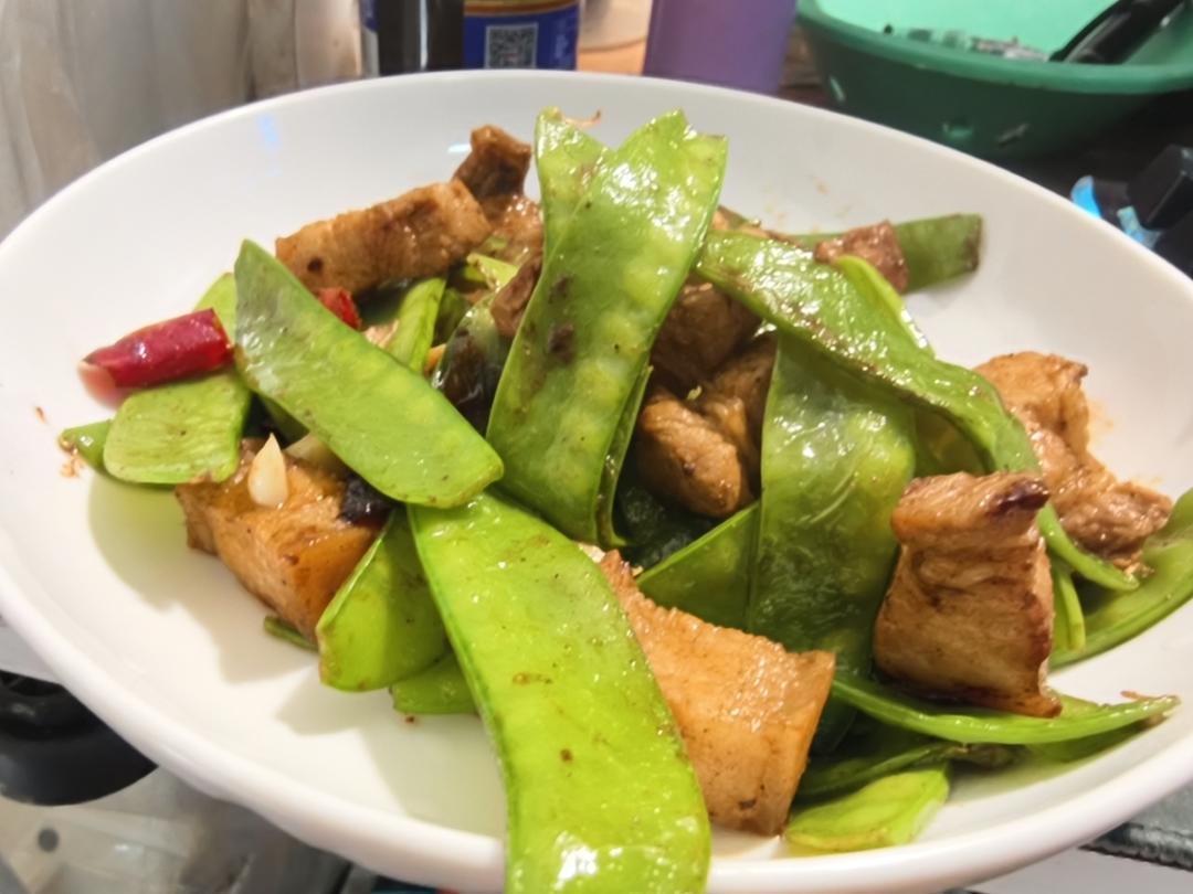 荷兰豆炒肉