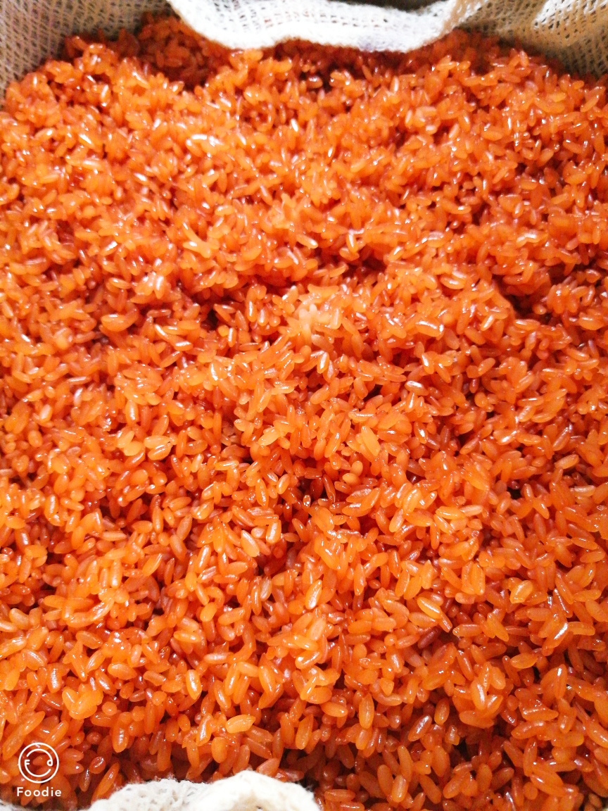 壮族三月三~红色糯米饭（红线绒）的做法