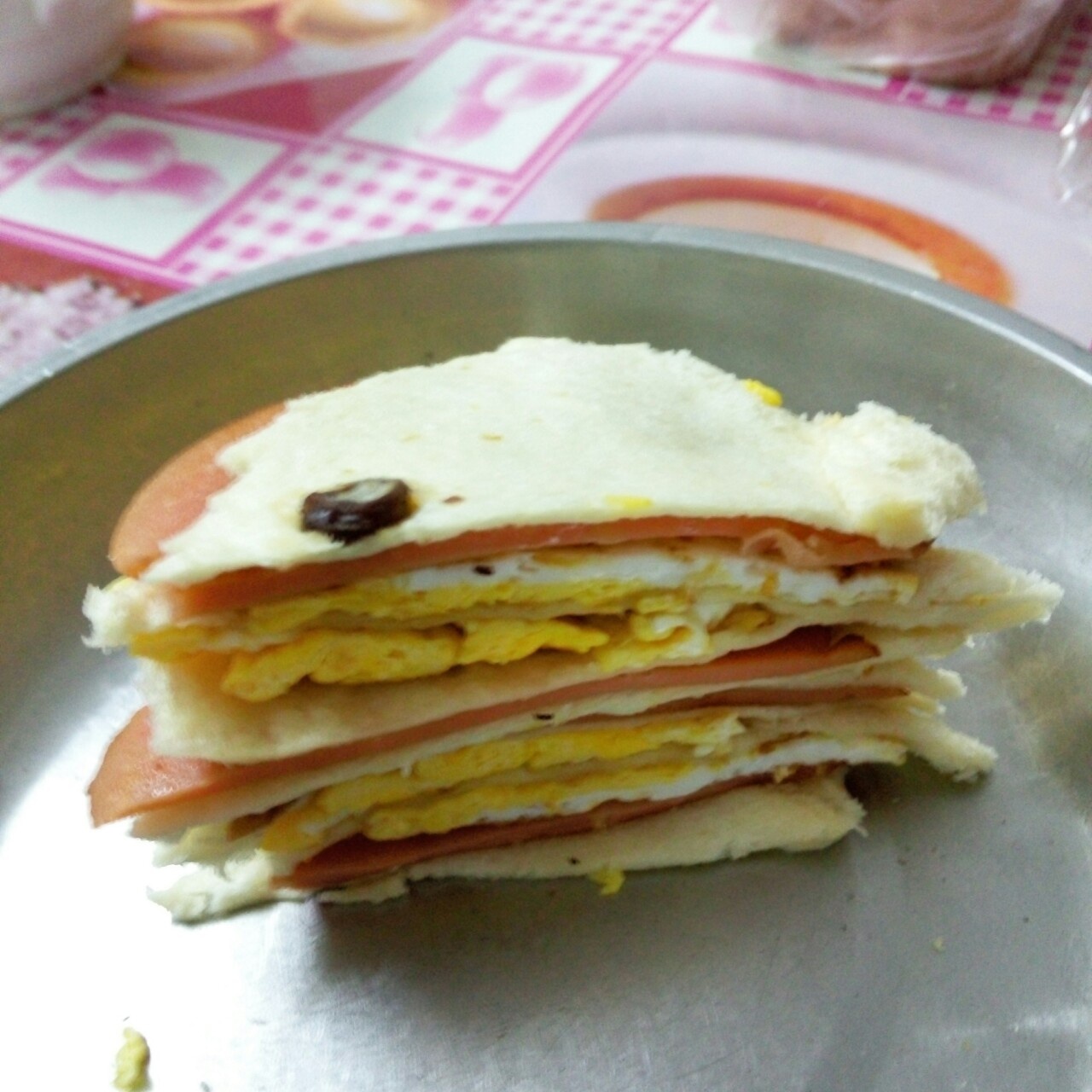 火腿芝士蛋三文治