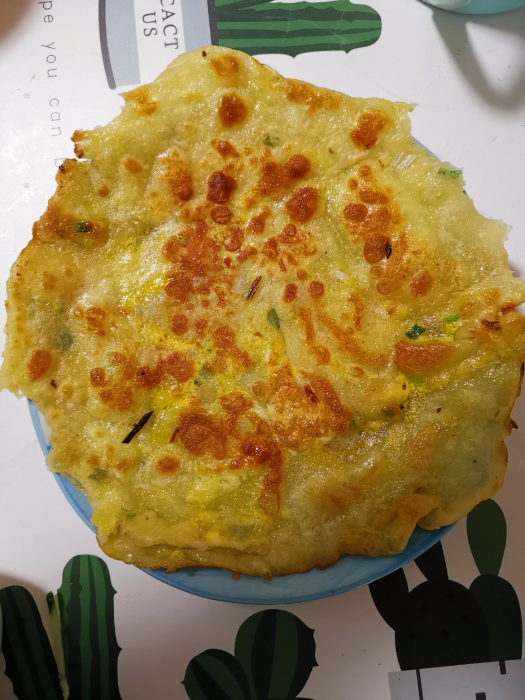 鸡蛋葱油饼                  （更新饼坯保存方法）