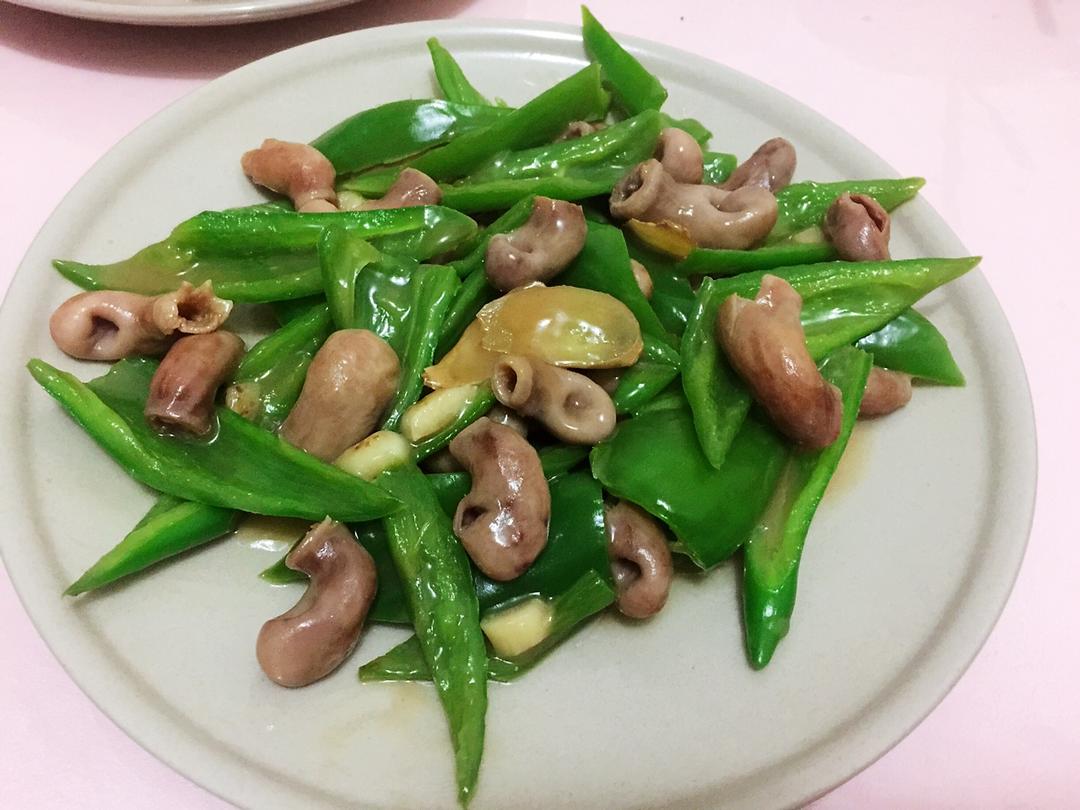 inrense做的尖椒爆鲜鱼肚