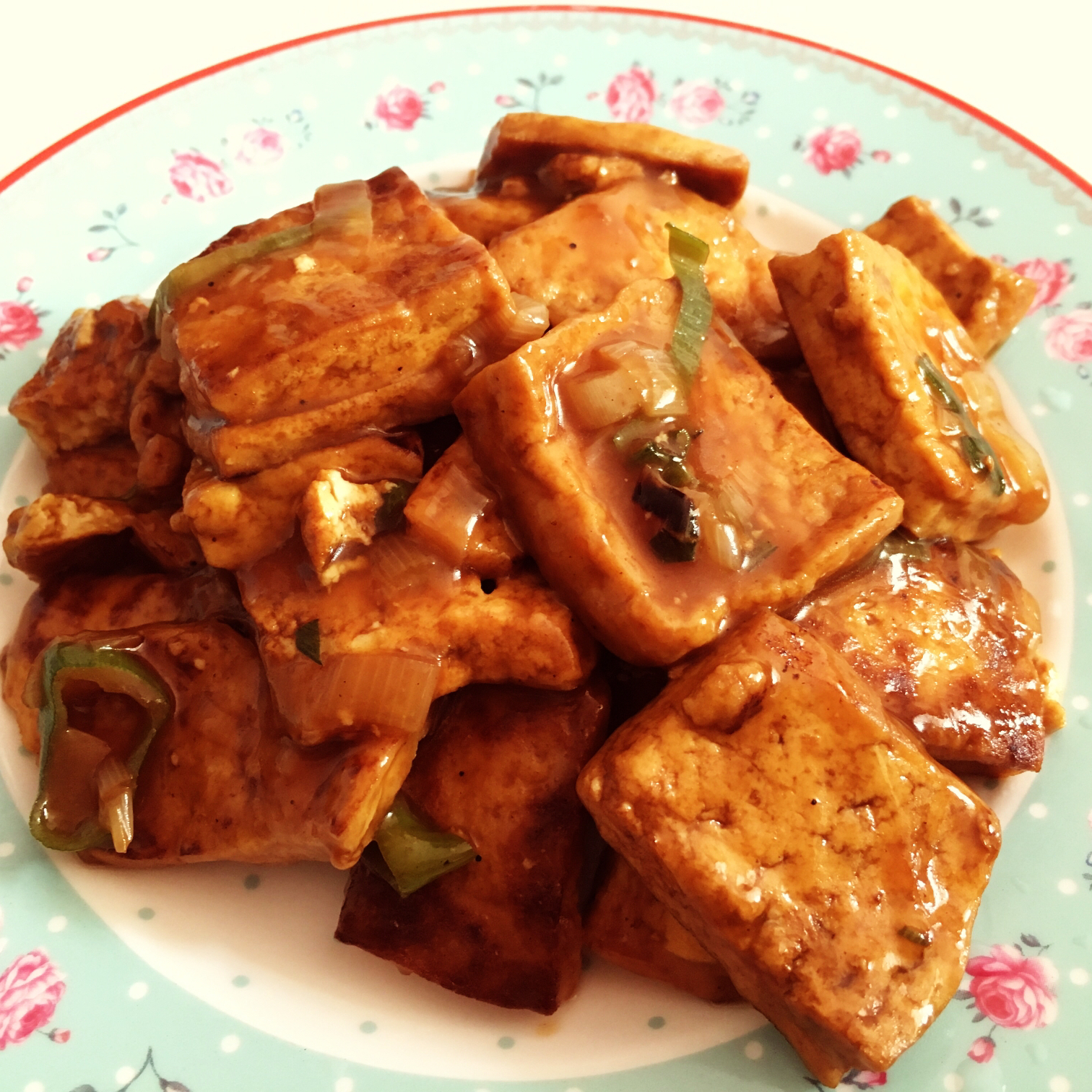 大葱烧豆腐