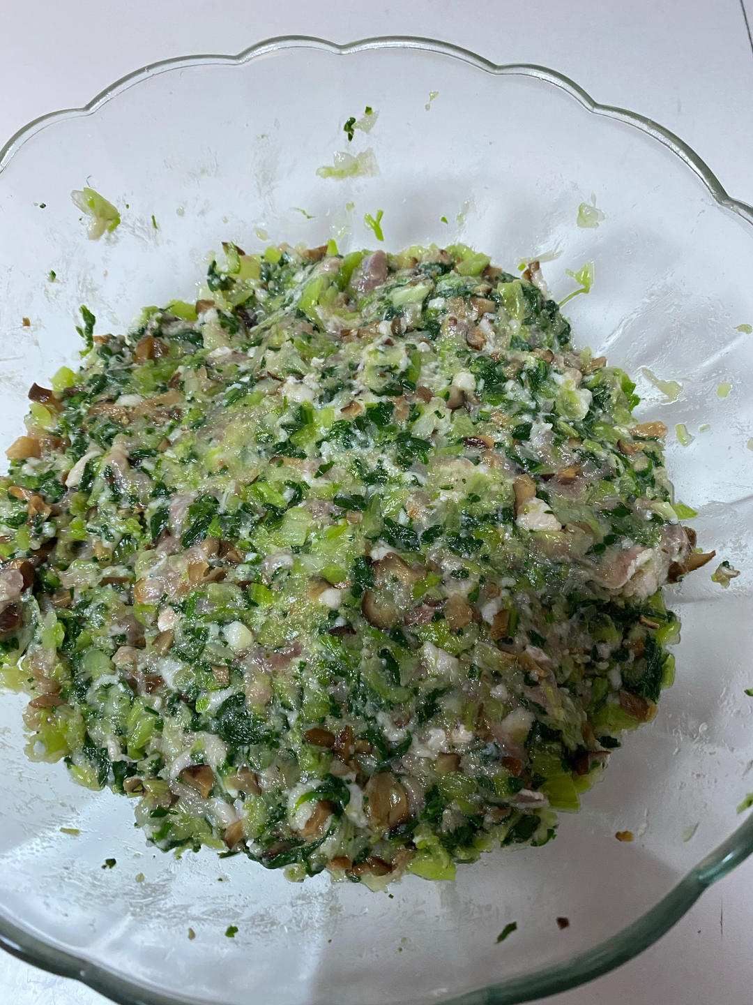 香菇青菜猪肉馅大馄饨