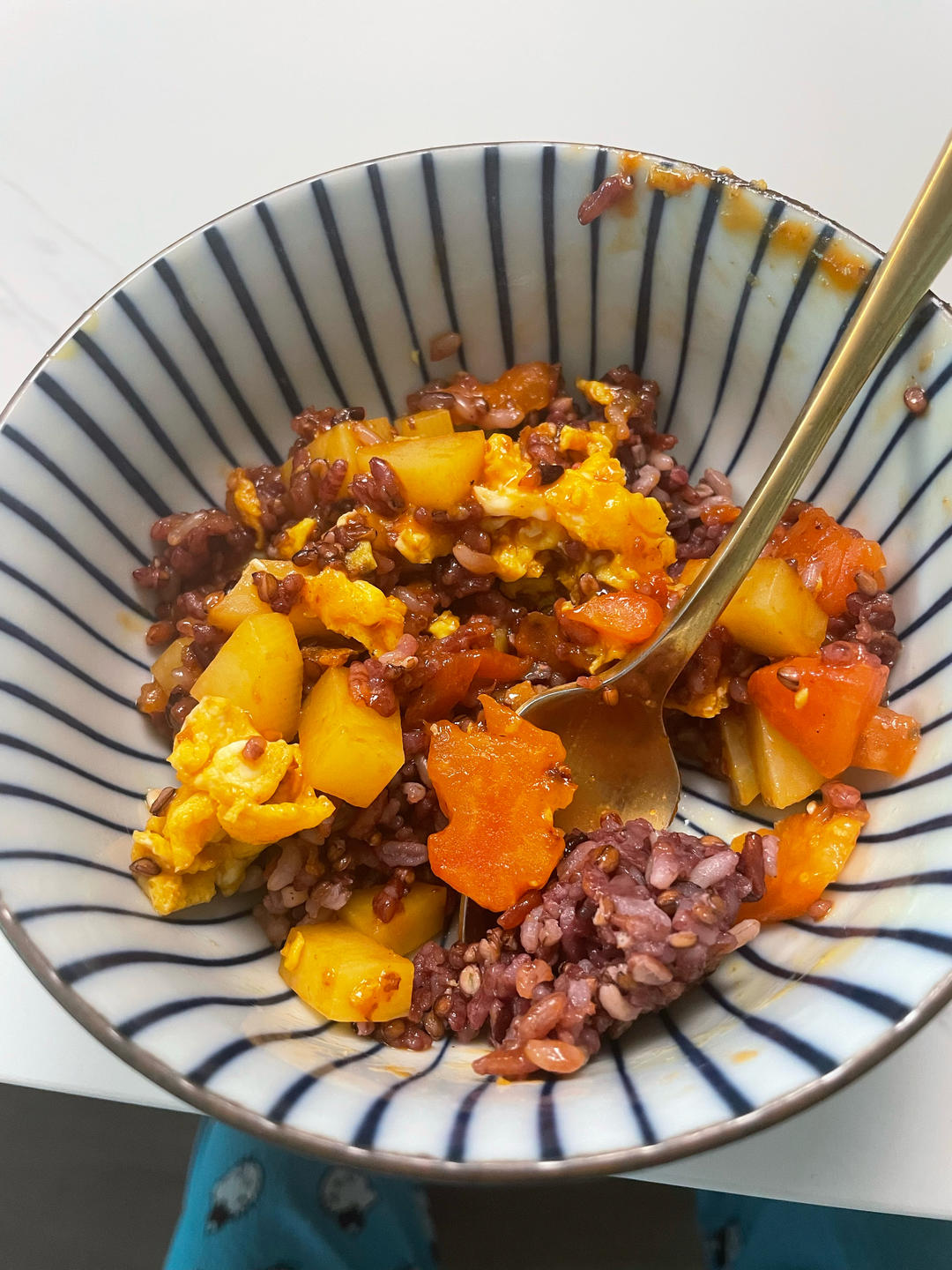 番茄土豆鸡蛋烩饭