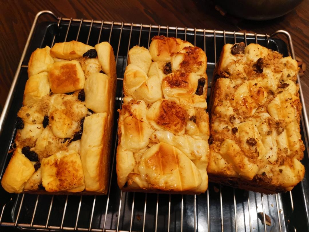 肉松手撕面包—超软会爆浆的面包哟