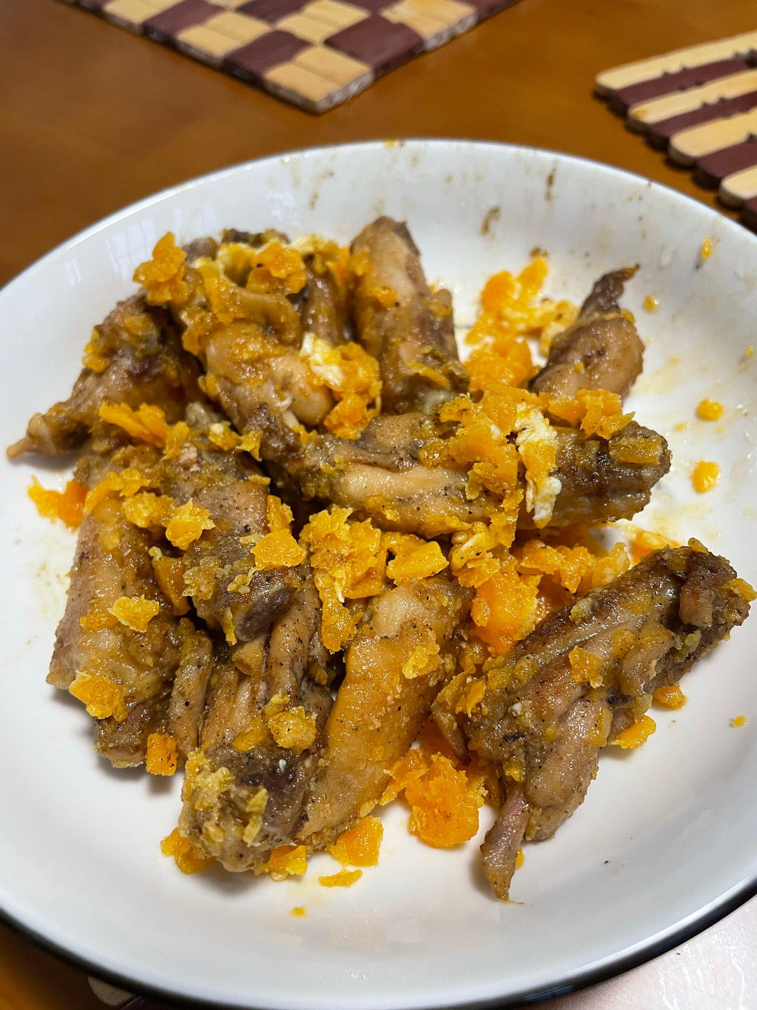 金沙鸡翅【咸蛋黄焗鸡翅】