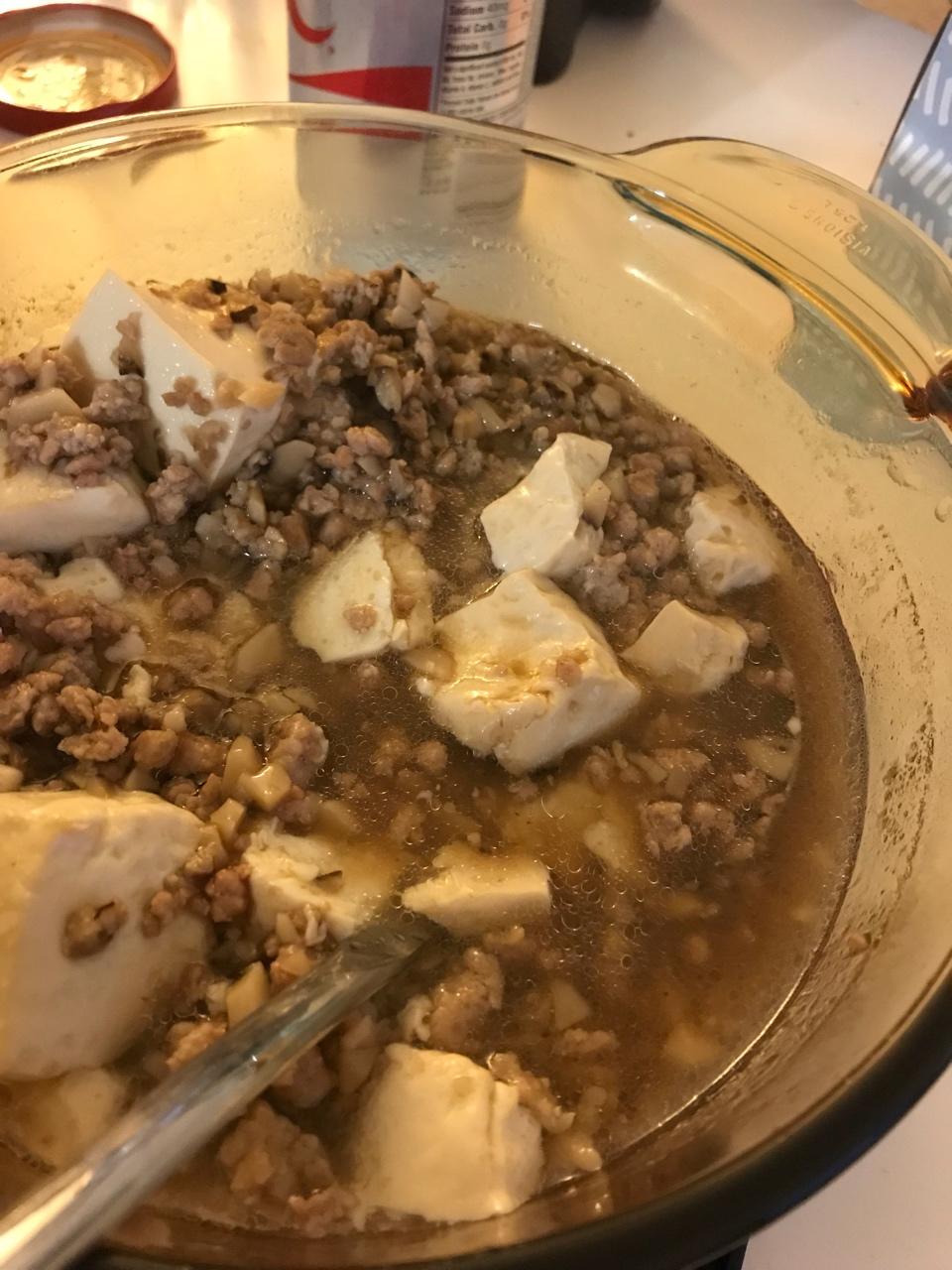 超级下饭的香菇肉沫豆腐