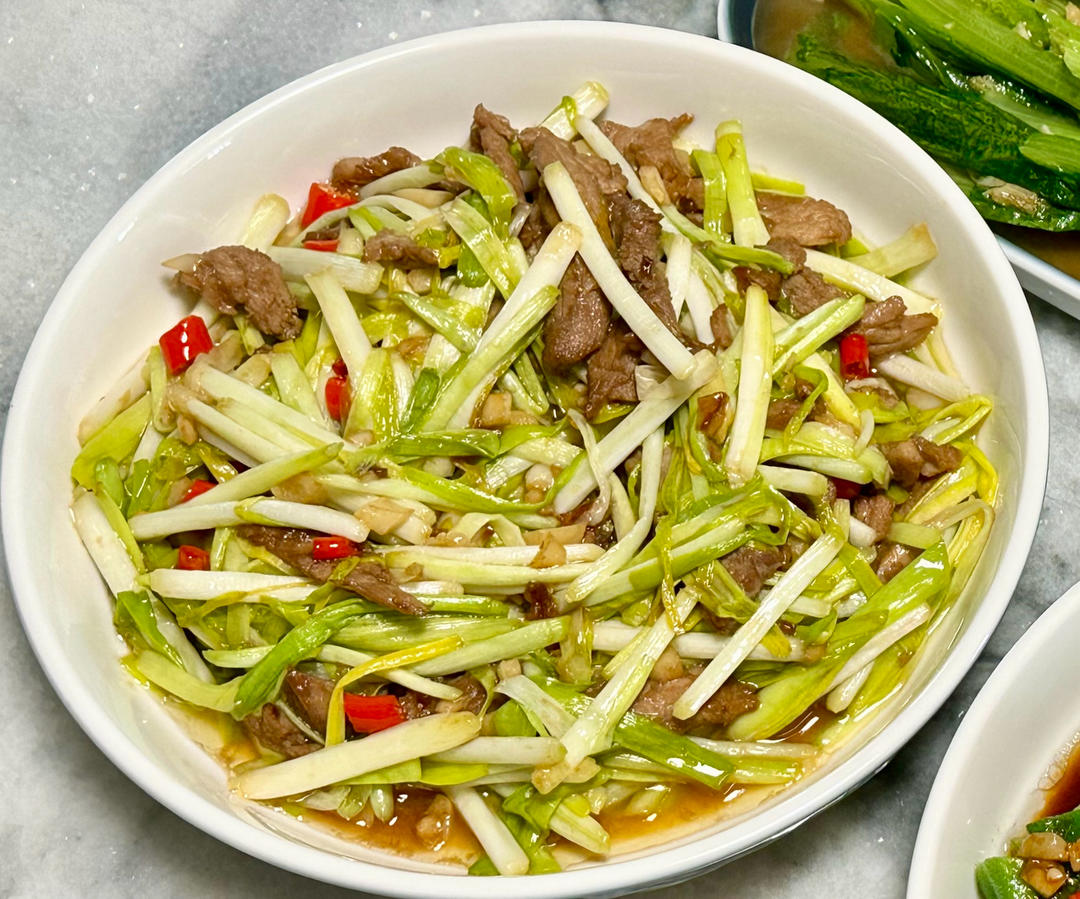 韭黄炒肉丝