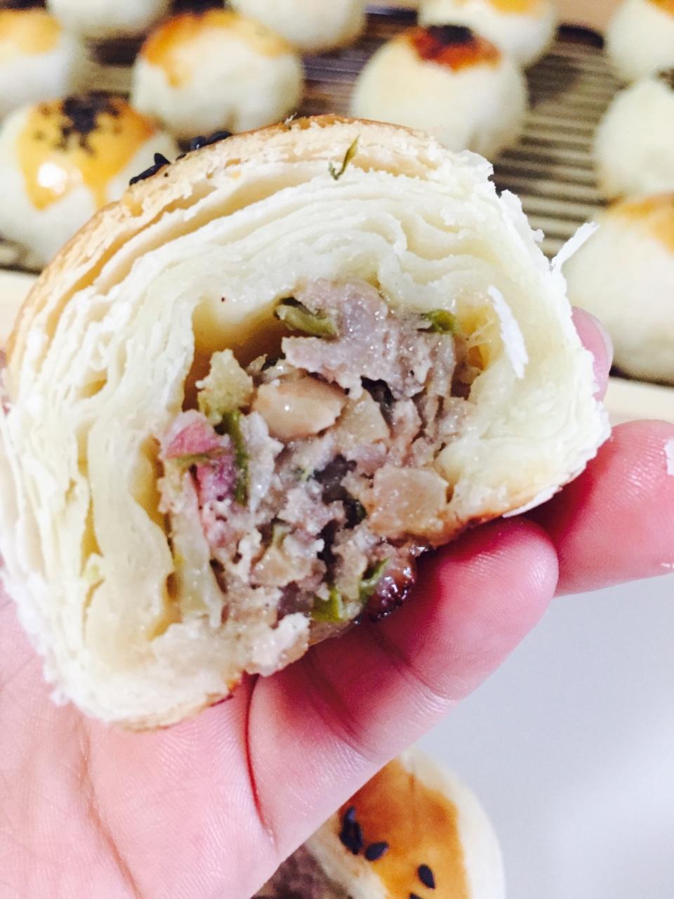 泳式鲜肉榨菜月饼