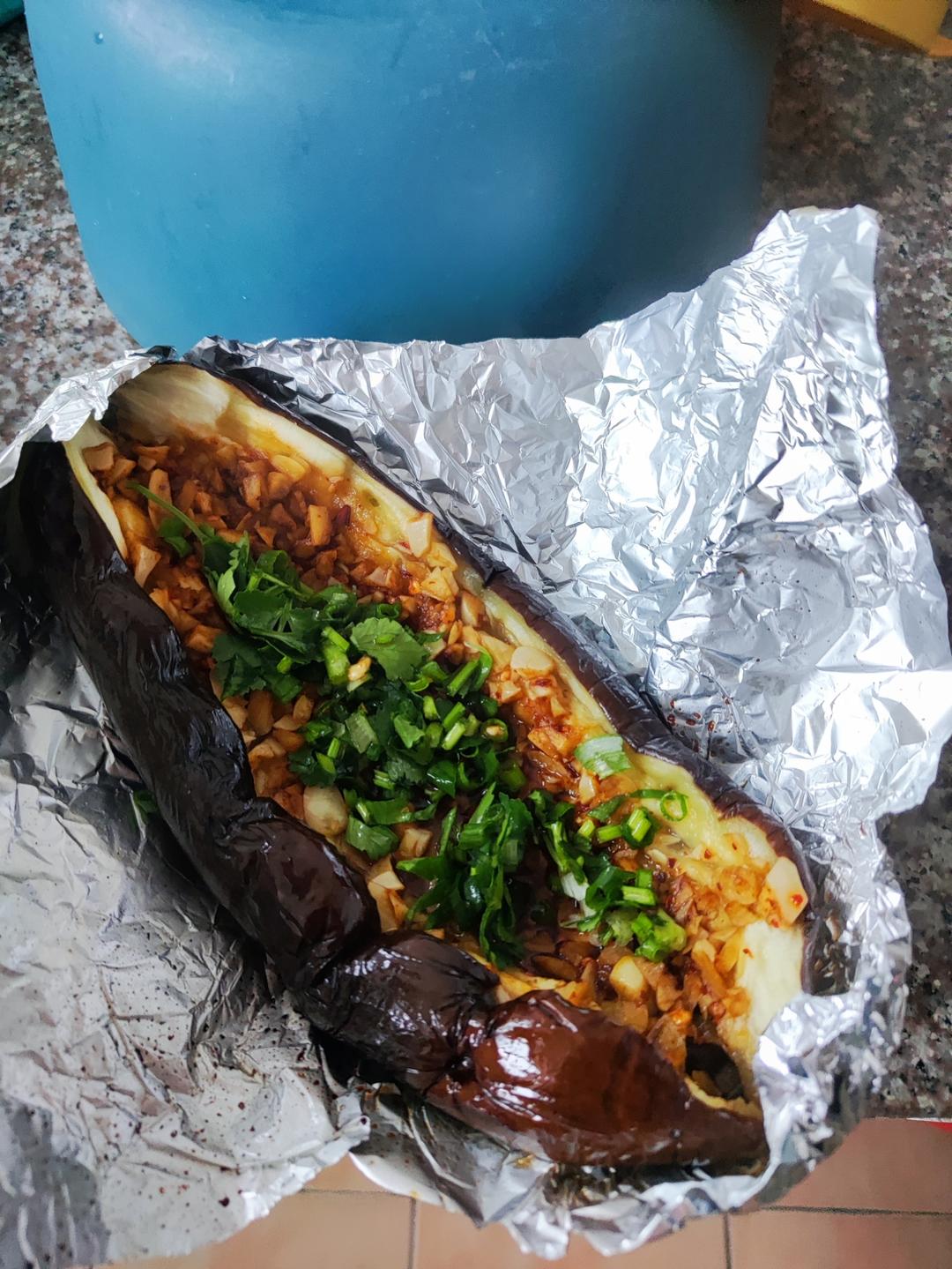 【空气炸锅】做出烧烤摊扬名立万的烤茄子！