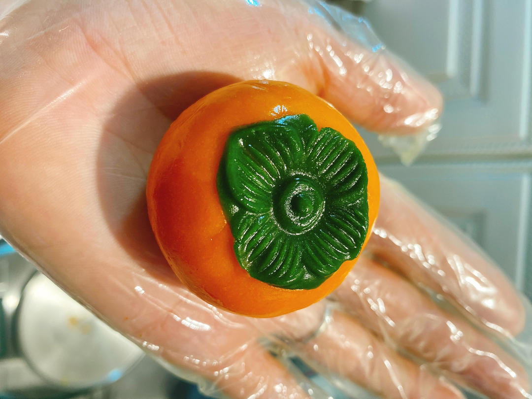 全网独家（原创）柿柿如意—广式金沙奶黄月饼（内附视频做法）