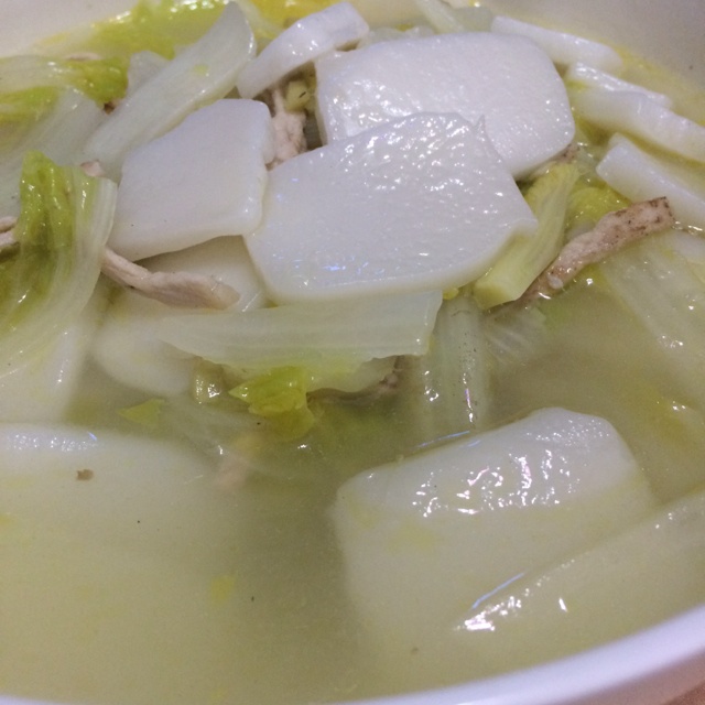 白菜肉丝年糕