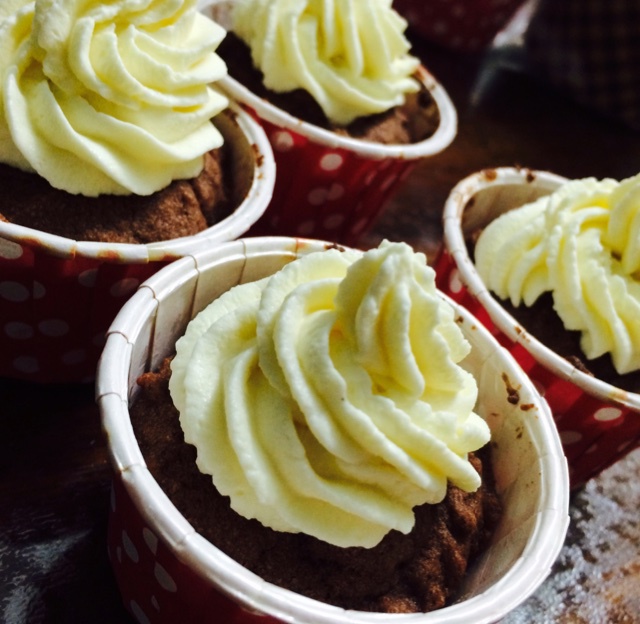 Beer-batter maple bacon spring break cupcake混酒枫糖培根春假纸杯蛋糕
