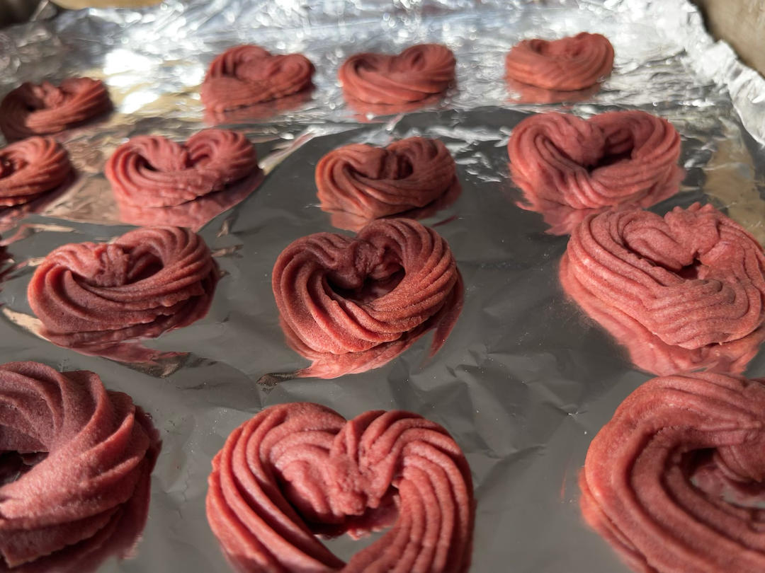 氛围感满满的爱心曲奇