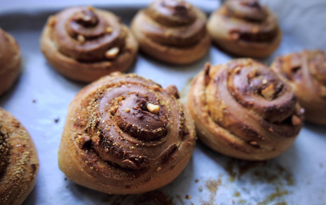 低油低糖版全麦肉桂卷