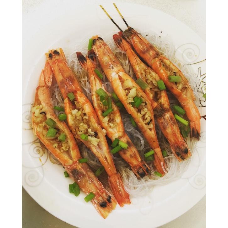 蒜蓉虾蒸粉丝