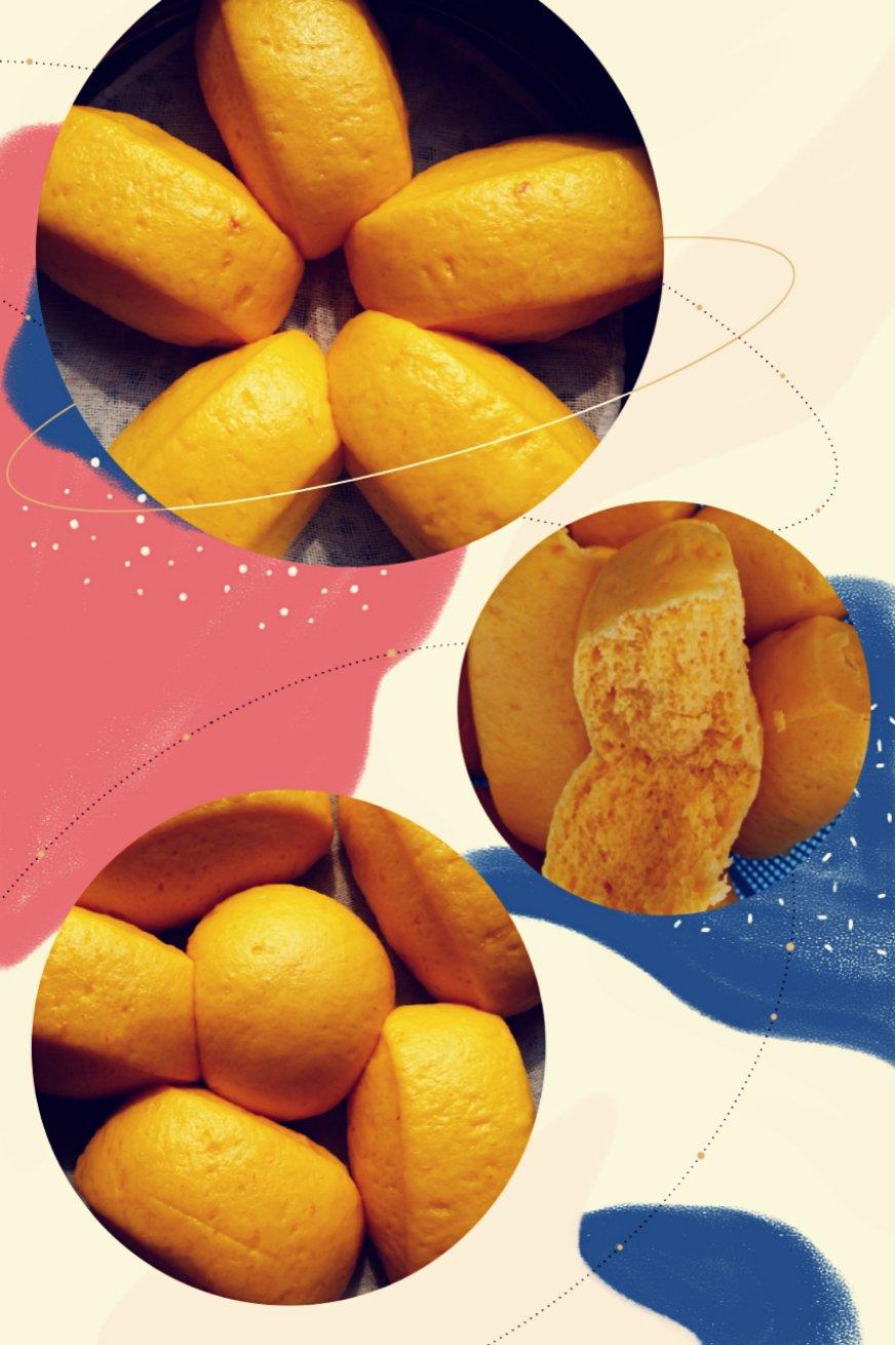 南瓜牛奶刀切馒头