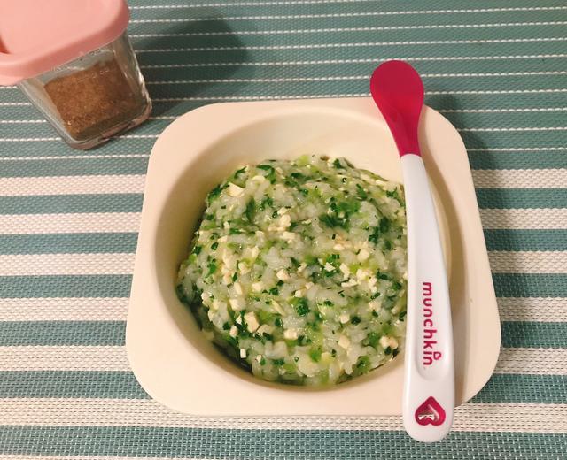 #新手妈妈# 油菜豆腐饭-宝宝辅食10个月+的做法