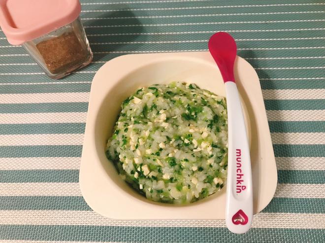 #新手妈妈# 油菜豆腐饭-宝宝辅食10个月+的做法