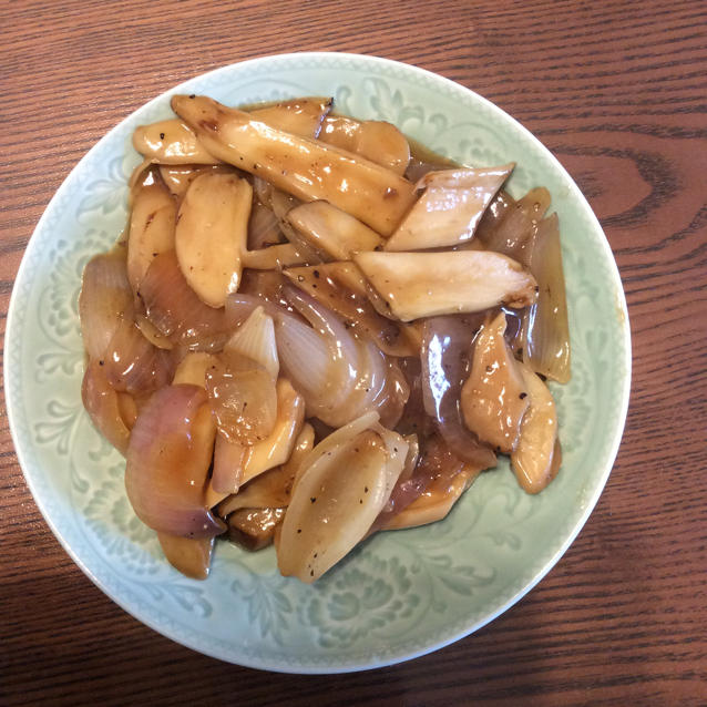 洋葱遇到杏鲍菇