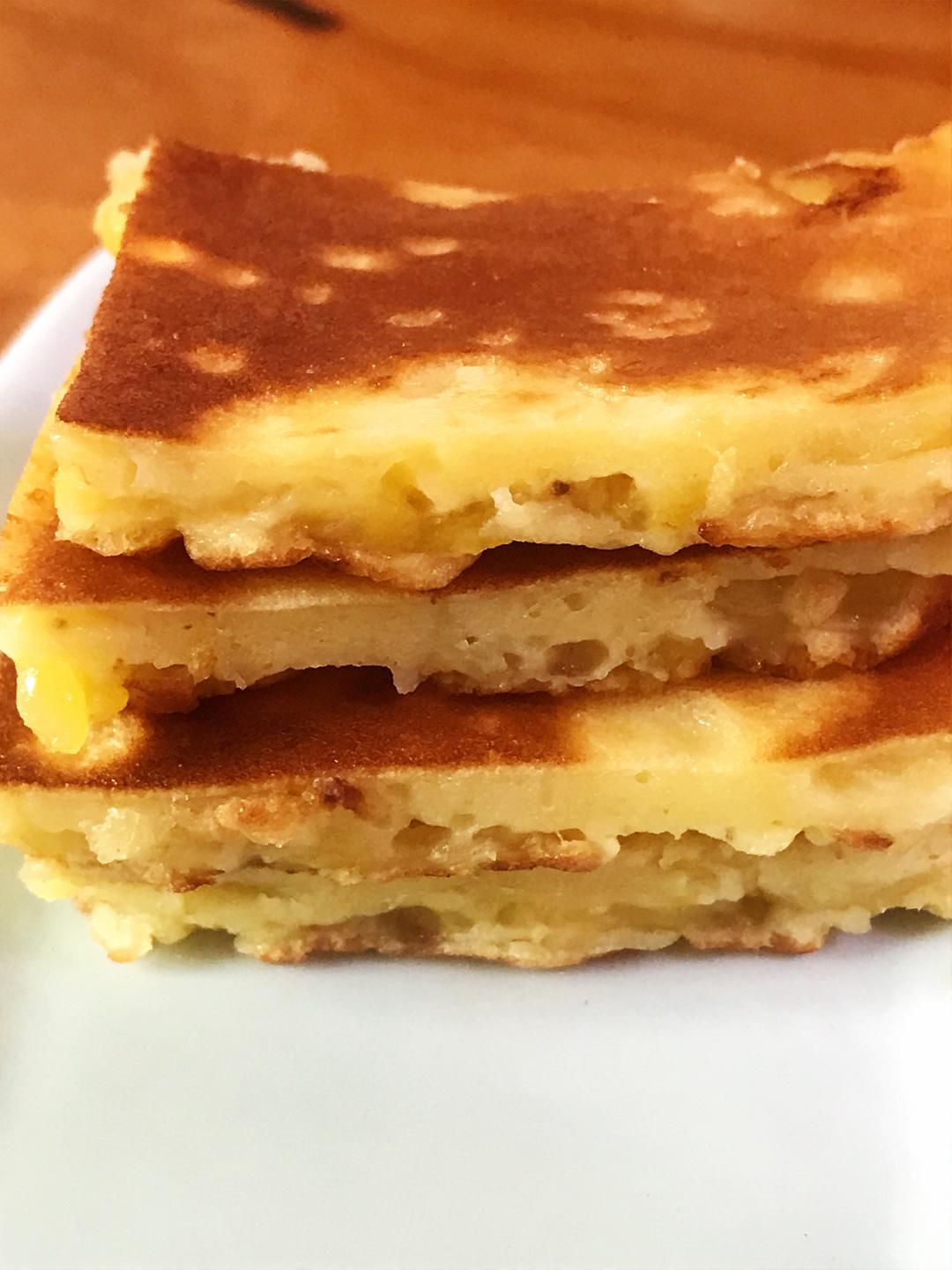 简单版：香蕉鸡蛋饼