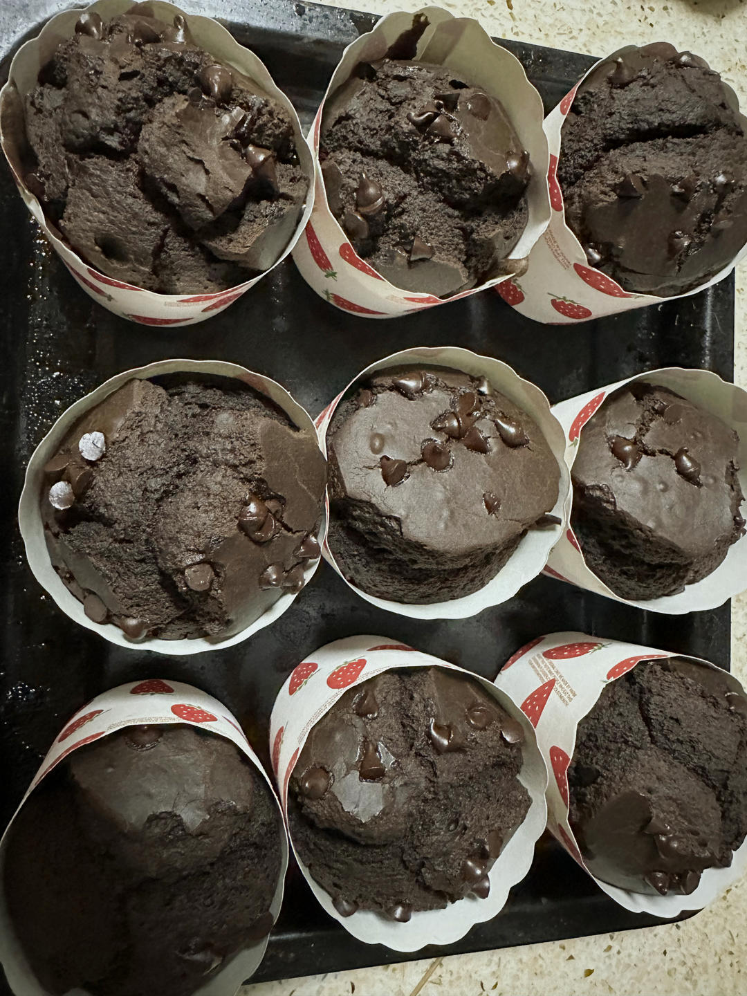 超好吃的巧克力可可麦芬（参考小红书姗胖版）