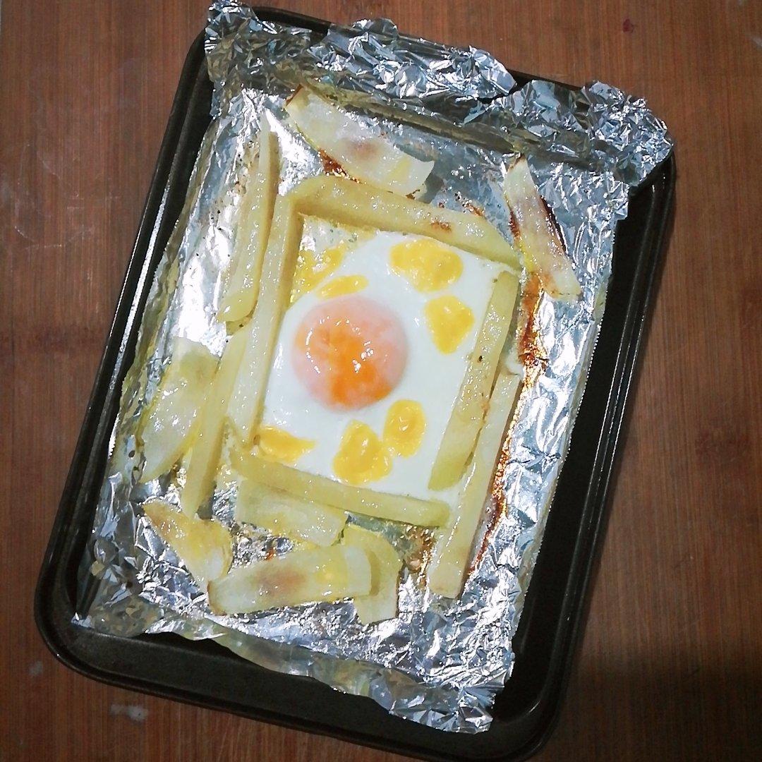 薄荷唐味做的锡纸烤鸡蛋