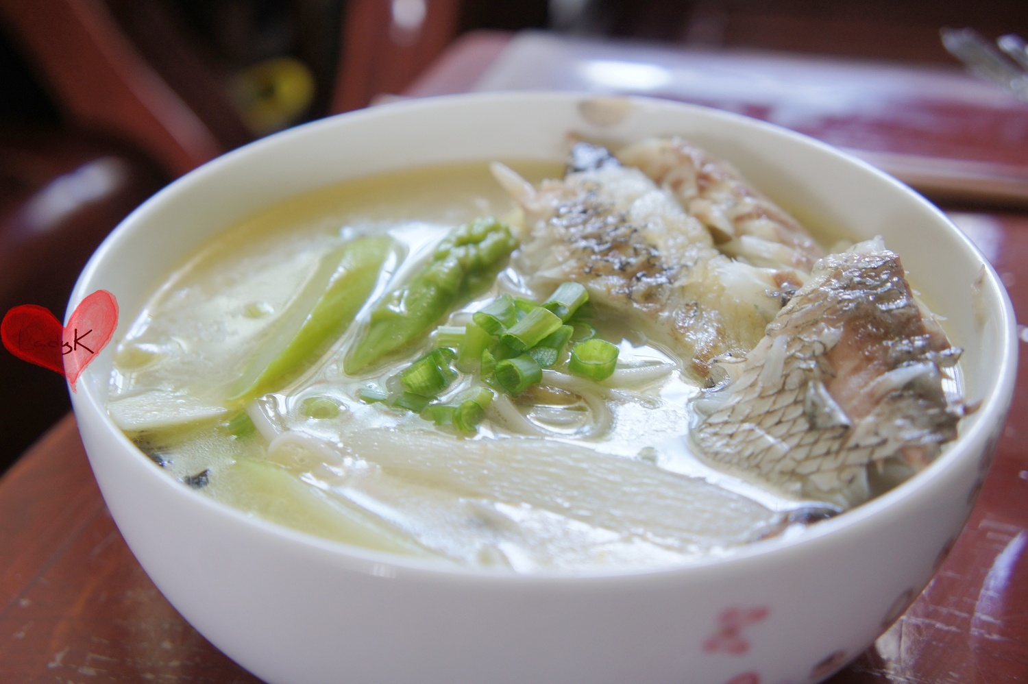 ladyk做的鱼汤面