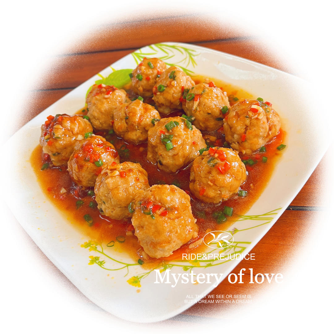 清蒸藕丁肉丸子