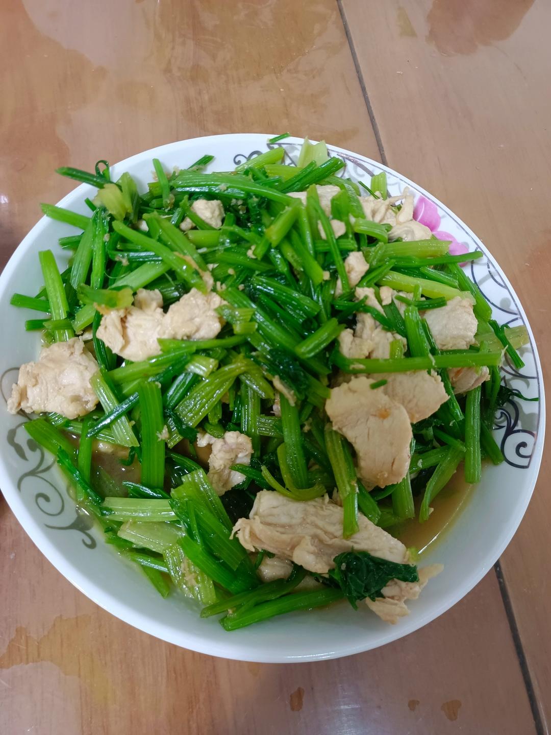 毛芹菜炒肉