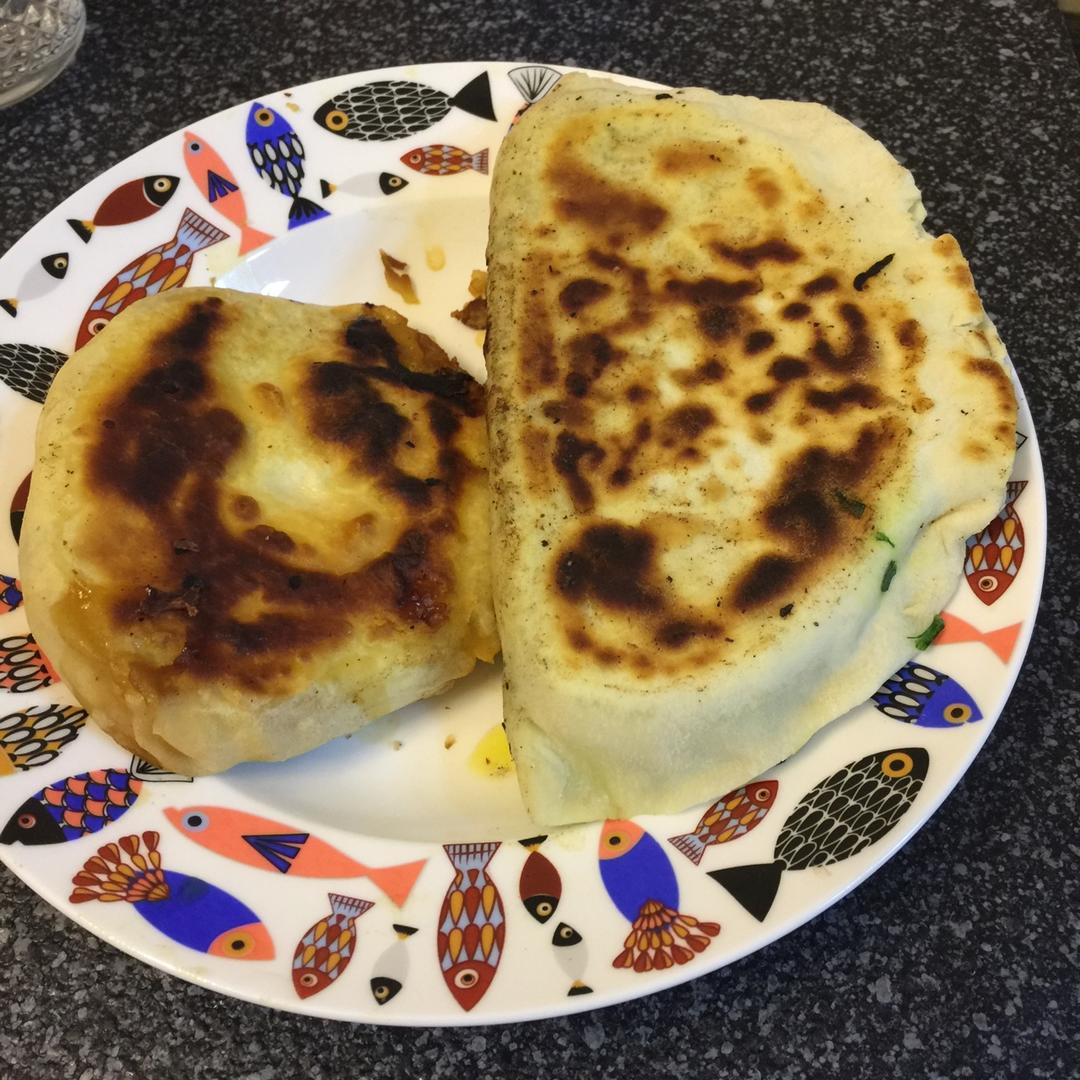 韭菜三鲜馅饼（发面）