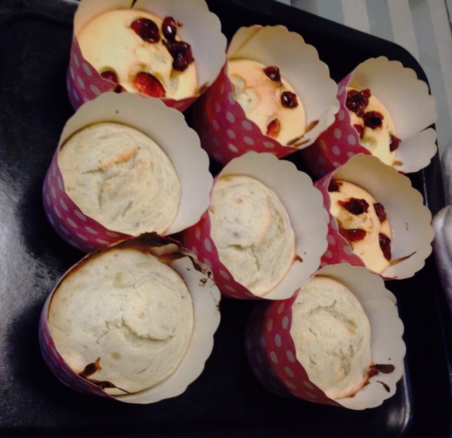 牛奶蔓越莓麦芬