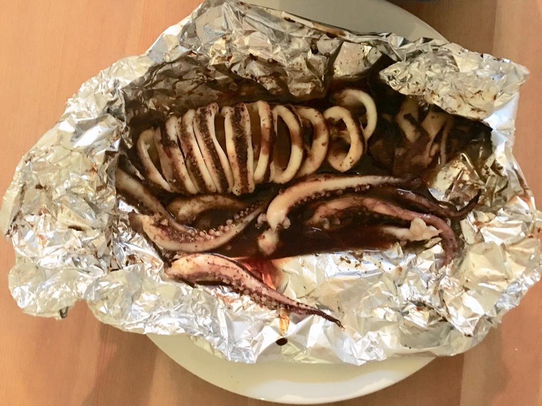 酱汁烤鱿鱼