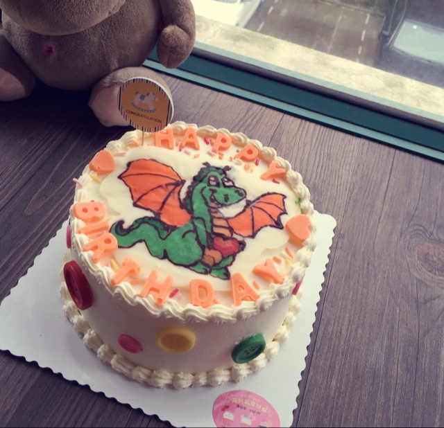 转印法制作超萌的巧虎蛋糕