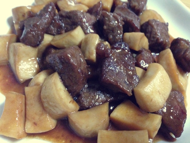 牛肉杏鲍菇