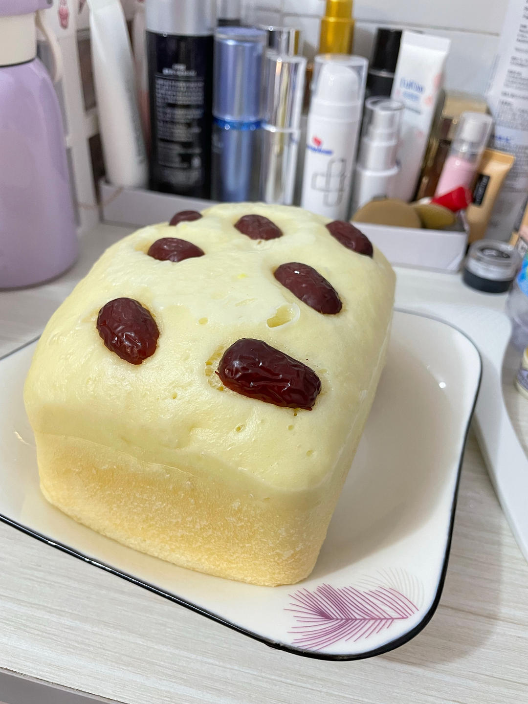 两个鸡蛋一碗面 全程手不粘面 轻松搞定小碗蒸发糕 蓬松煊软 比面包好吃