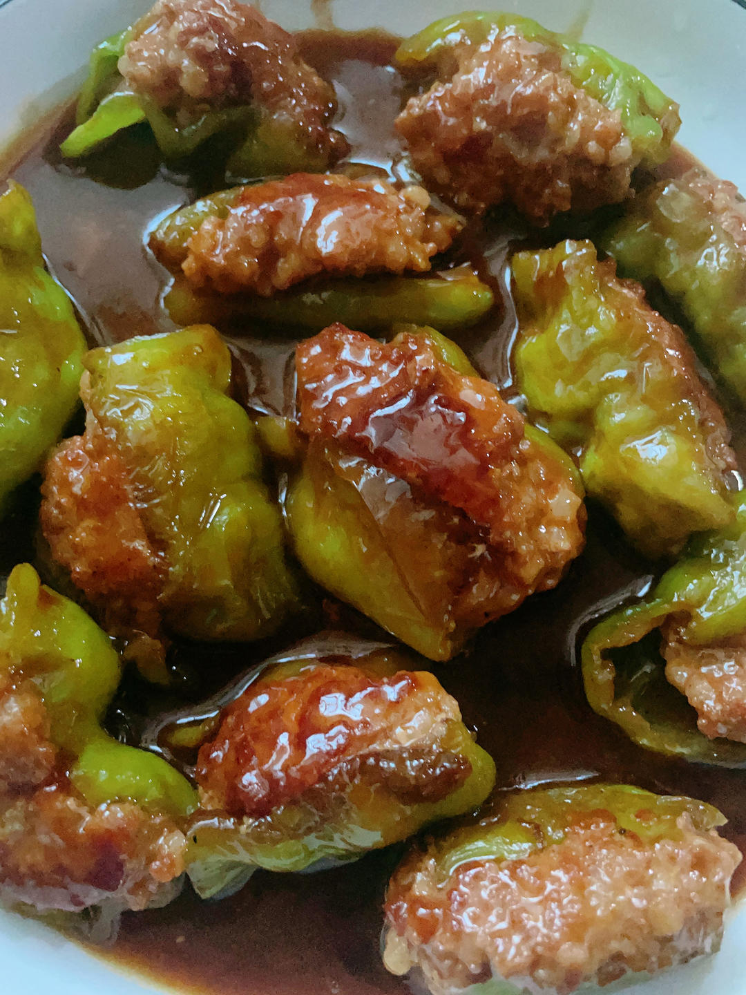 米饭杀手‼️虎皮青椒酿肉