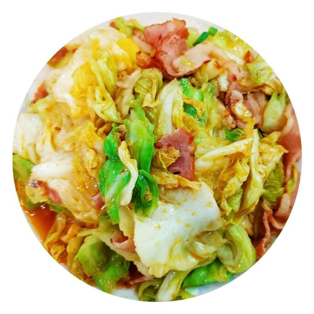 培根手撕包菜