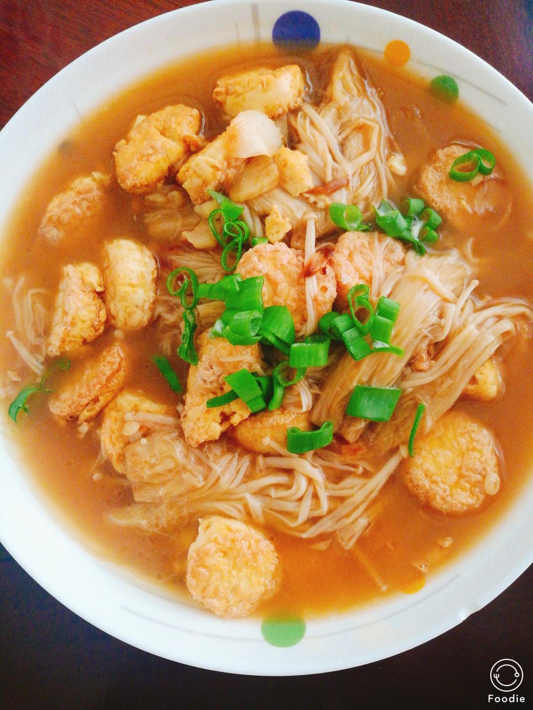 超级下饭菜--金针菇日本豆腐