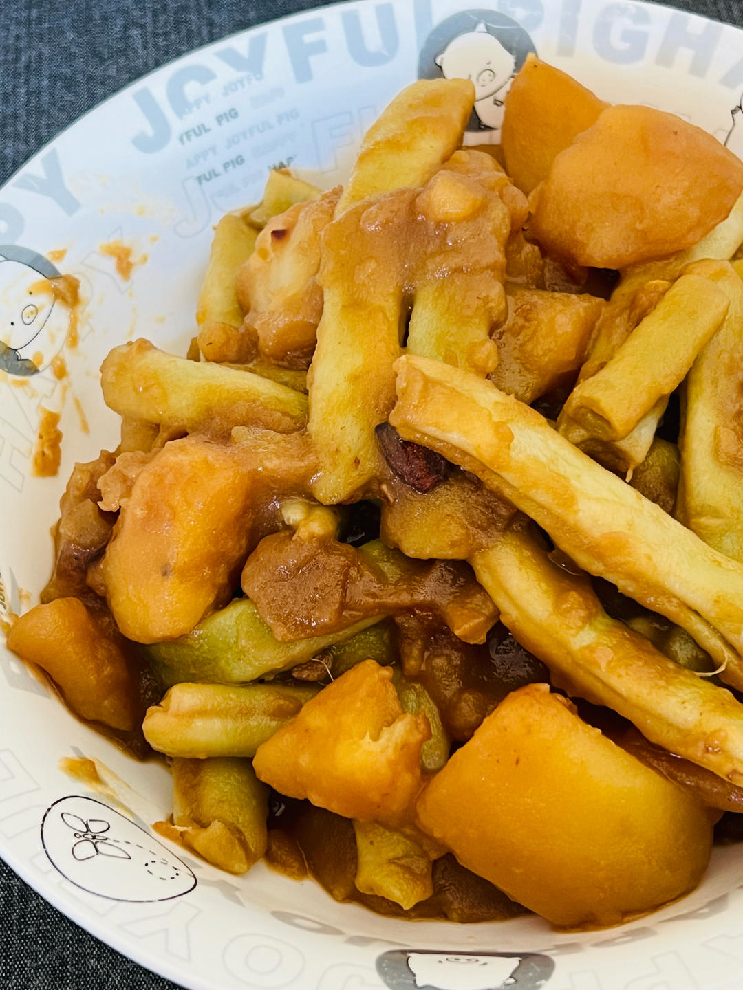 不吃两碗饭你找我！东北做法 酱炖芸豆土豆五花肉